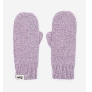 BNWOT Roots Purple Cozy Knit Mittens